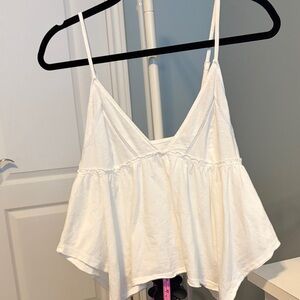 Aerie White Spaghetti Strap Top